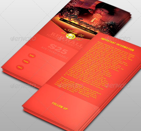 Rhymer Urban Event Ticket Template