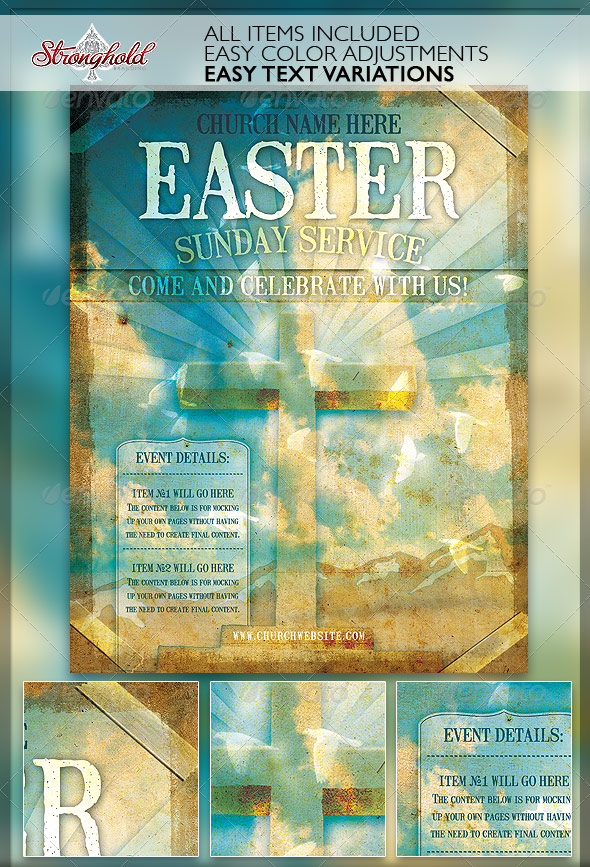 Church Service Event Flyer Template