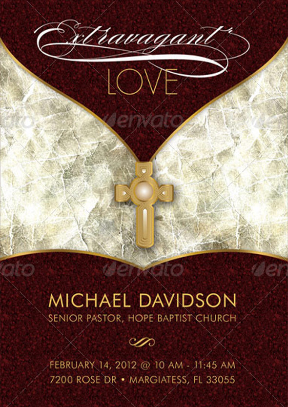 Extravagant Love Sermon Postcard and CD Template