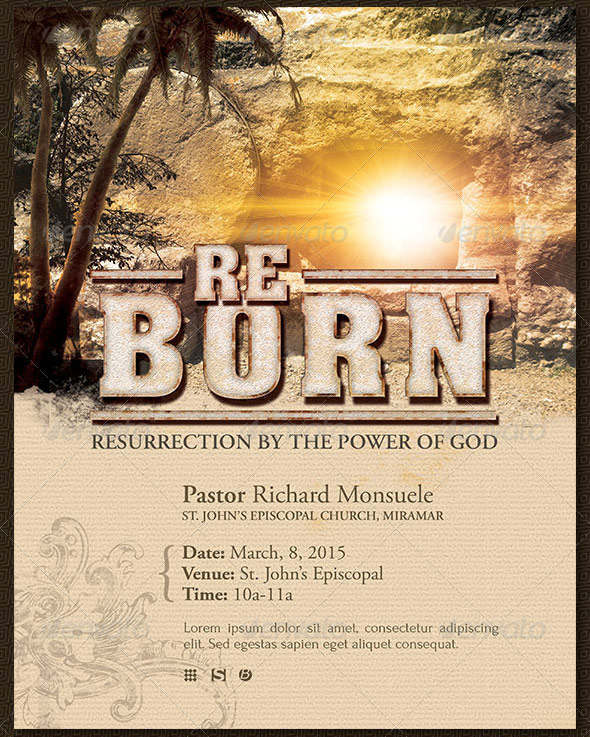 Reborn Church Flyer Template