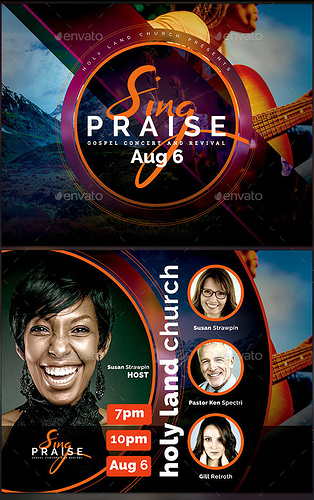 Sing Praise Gospel Concert Flyer