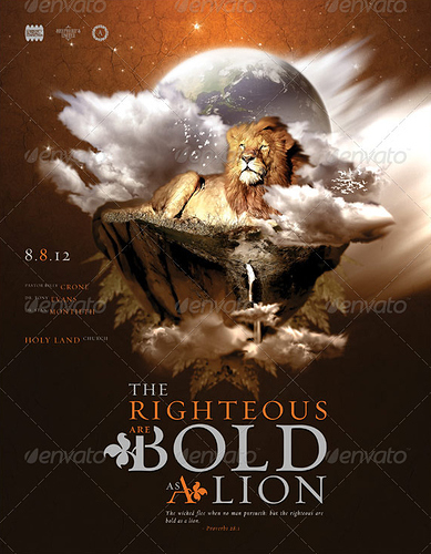 The righteous full page flyer and cd cover