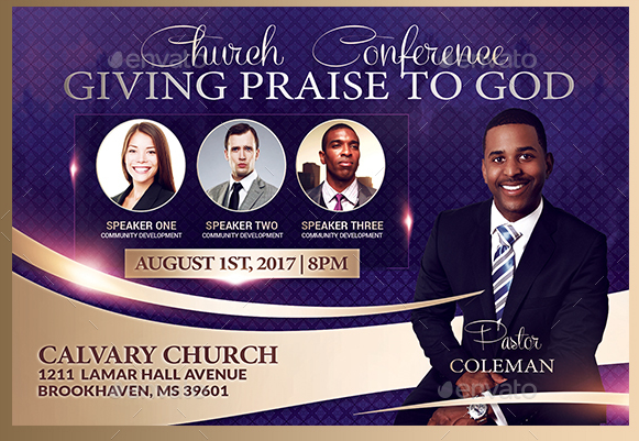 Giving Praise Church Flyer