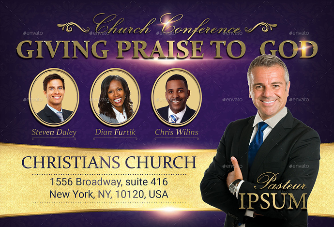 Giving Praise Church Flyer