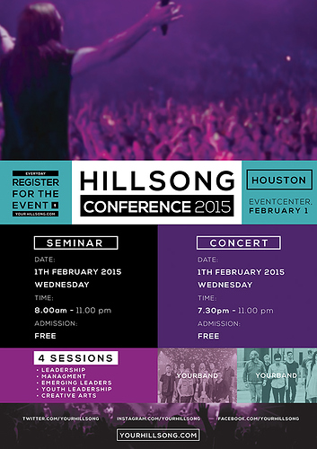 hillsong Conference Flyer