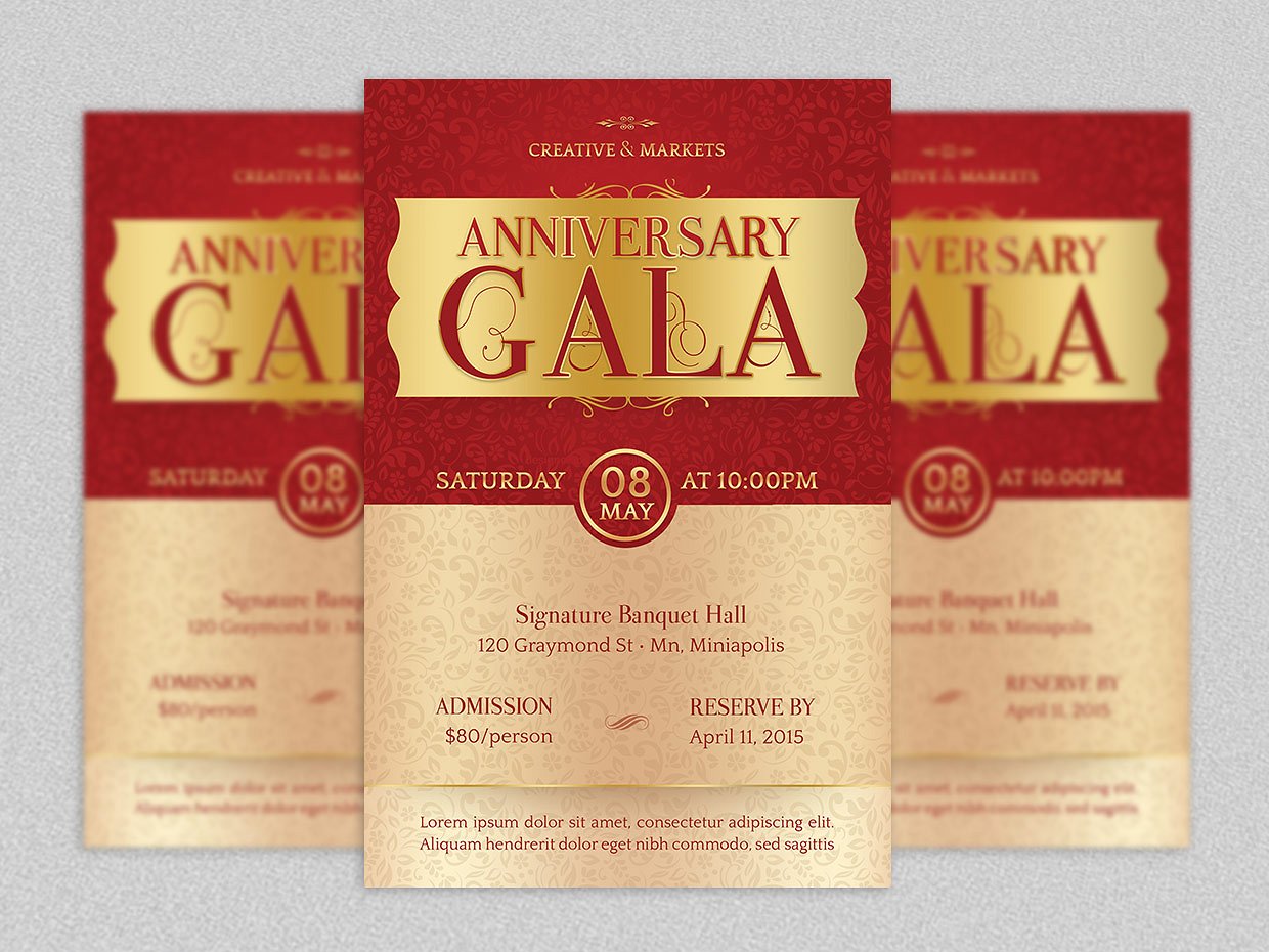 Anniversary Gala Flyer Template