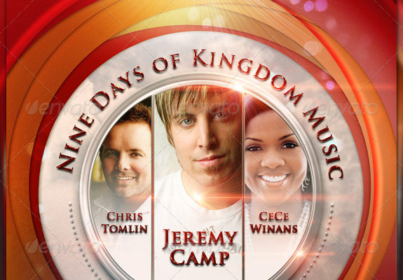 9 Days of Kingdom Music Flyer Template