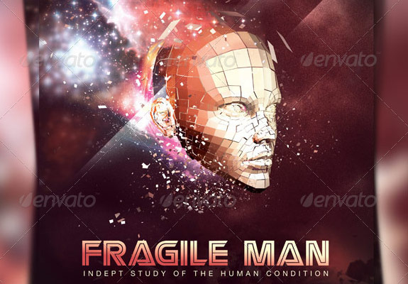 Fragile Man Church Flyer Template