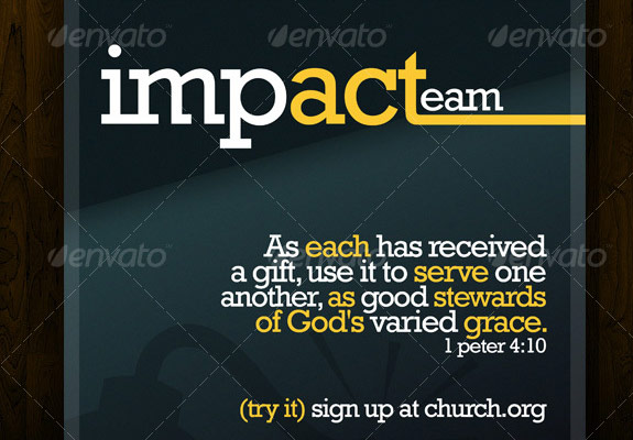 Impact Team Church Flyer Template