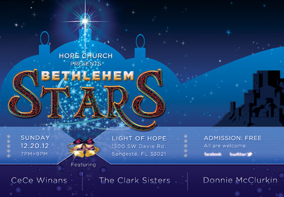 Bethlehem Stars Event Postcard