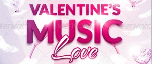 A Valentines Flyer for Music Lovers