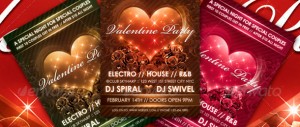 Love Sparks Valentines Party Flyer