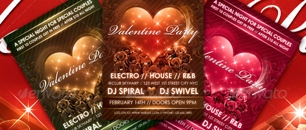 Love Sparks Valentine Party Flyer Template post thumbnail image