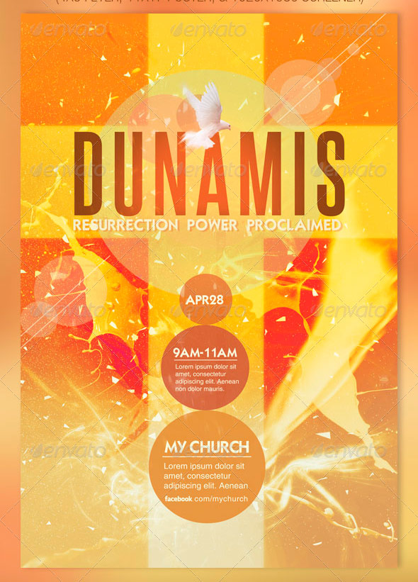 Dunamis Flyer, Poster and Screener Template