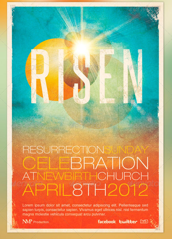 Risen Church Event Flyer and CD Template