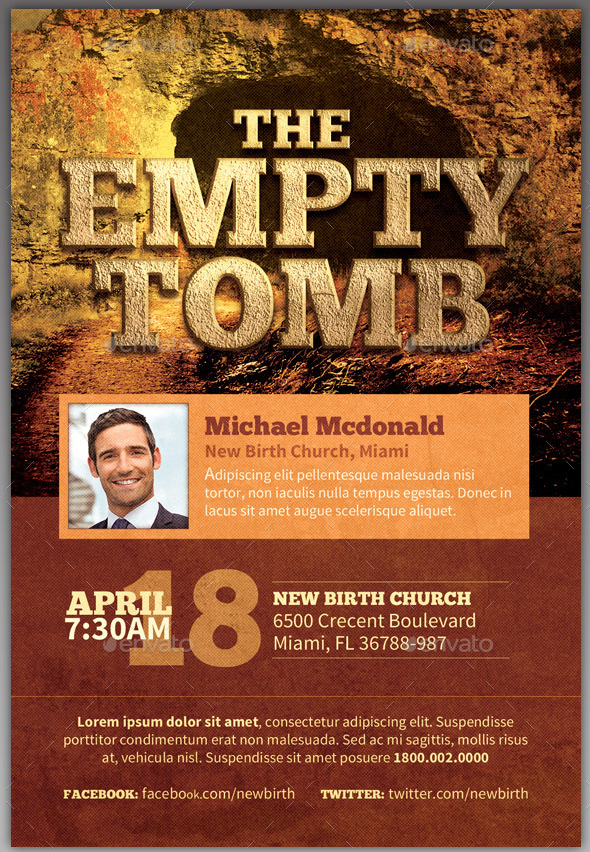 The Empty Tomb Church Flyer Template