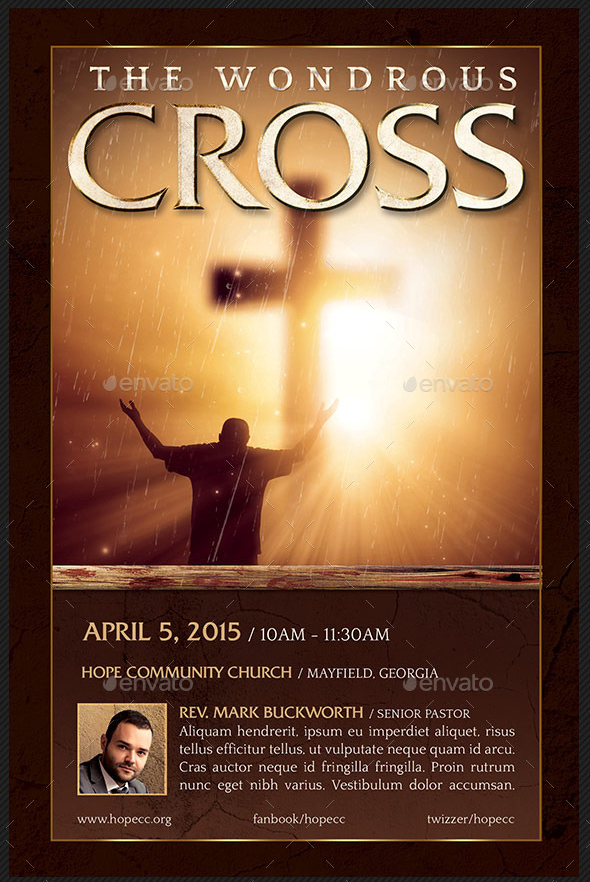 Wondrous Cross Flyer and Poster Template