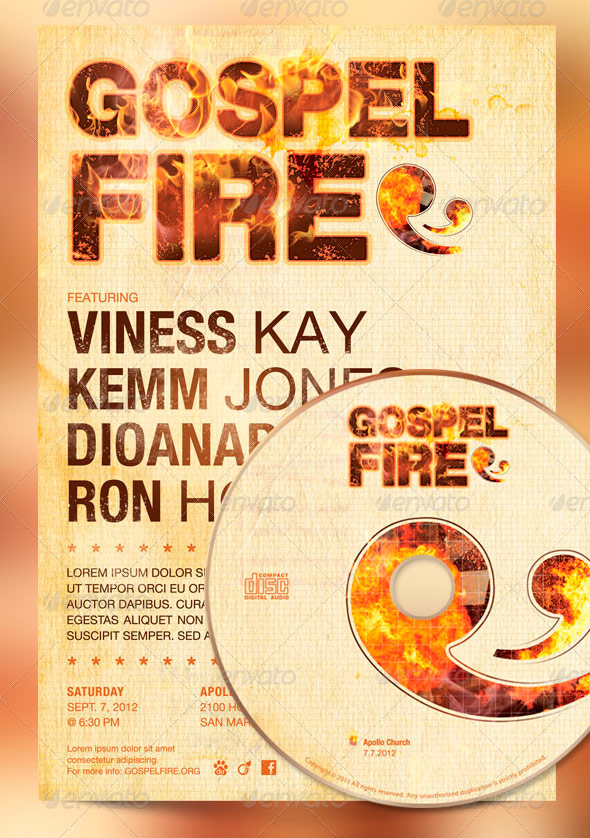 Gospel Fire Church Flyer