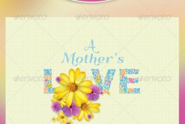 A Mothers Love Flyer and Postcard Template