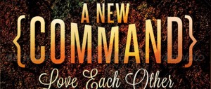 A New Commandment Sermon Flyer, Postcard and CD Template