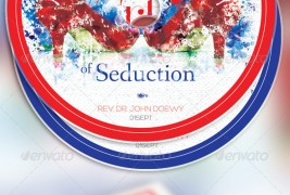 The Art of Seduction Church Flyer and CD Template