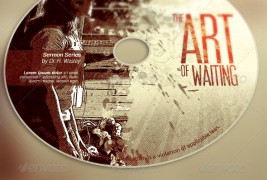 The Art of Waiting Retro Flyer and CD Template