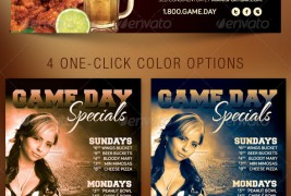 Game Day Specials Flyer Template