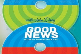 Good News Church Postcard and CD Template