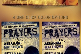 The Struggles of Unanswered Prayers Flyer Template