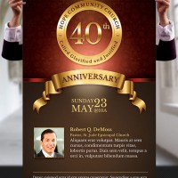 Church Anniversary Flyer and Poster Template