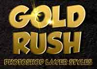 Gold Rush Photoshop Layer Styles