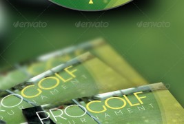 Golf Tournament Event Flyer and CD Template