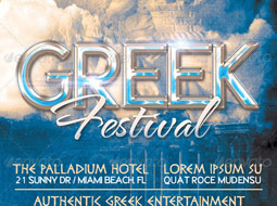 Greek Festival Flyer Template