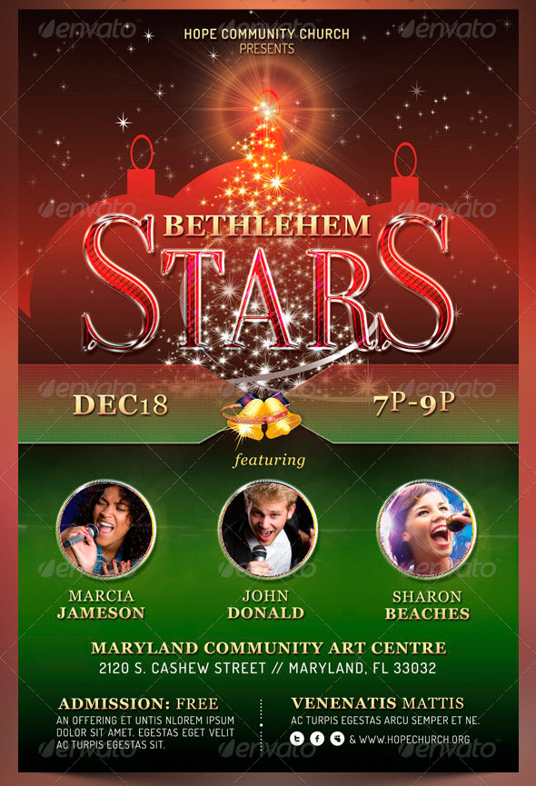 Christmas Concert Flyer Template