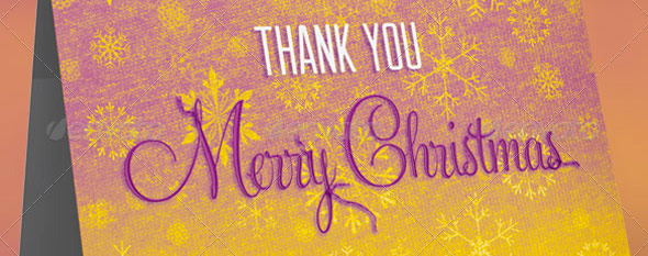 Free Christmas Thank You Greeting Card Template post thumbnail image
