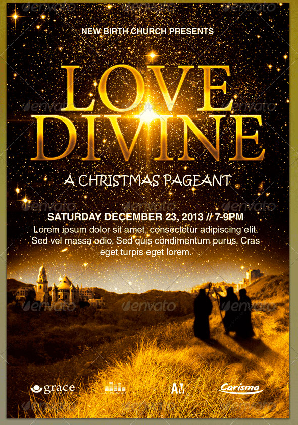 Love Divine Flyer, Bulletin and CD Template