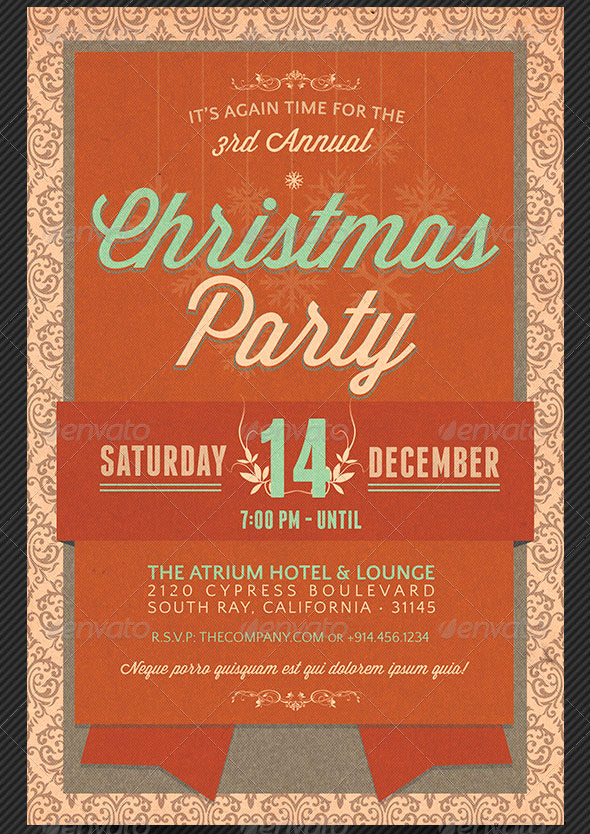 Christmas Party Flyer and Poster Template