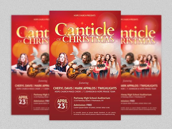 Christmas Concert Flyer Poster