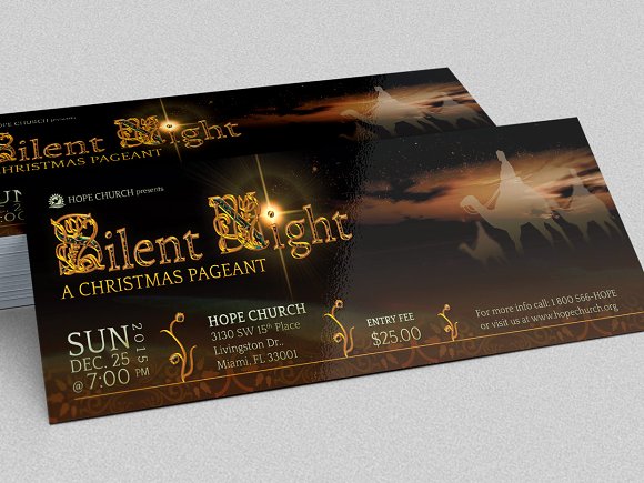 Silent Night Christmas Flyer