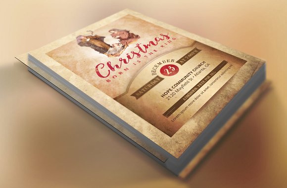 Vintage Christmas Flyer Template