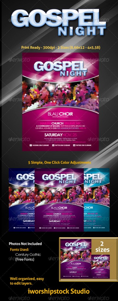 Gospel Flyer Template