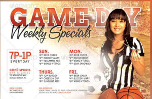 Game Day Sports Club Flyer Template