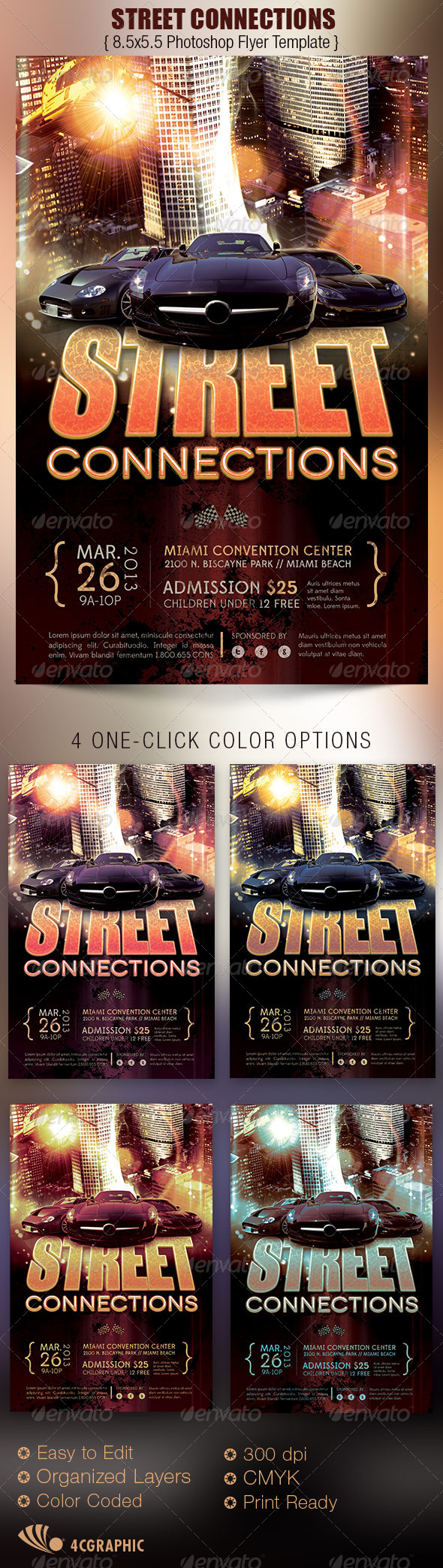 Street Connections Flyer Template