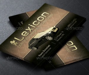 Auto Care Service Business Card Template