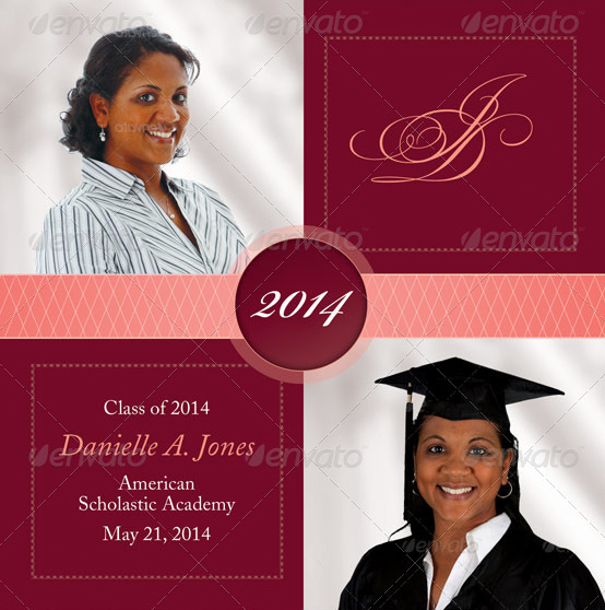 Graduation Invitation Card Template