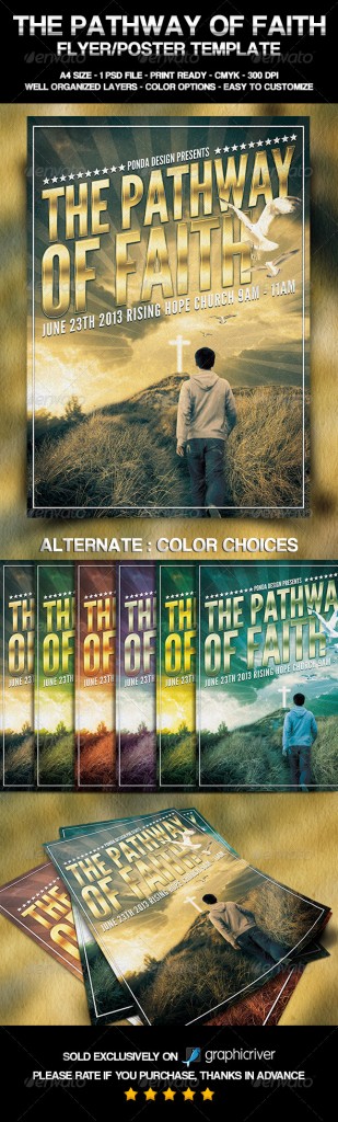 The Pathway of Faith Flyer/Poster Template