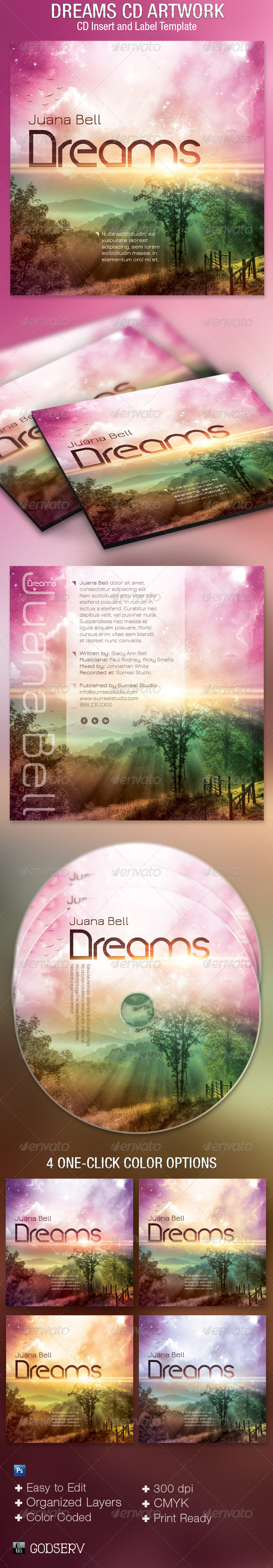 Dreams-CD-Artwork-Template-Preview