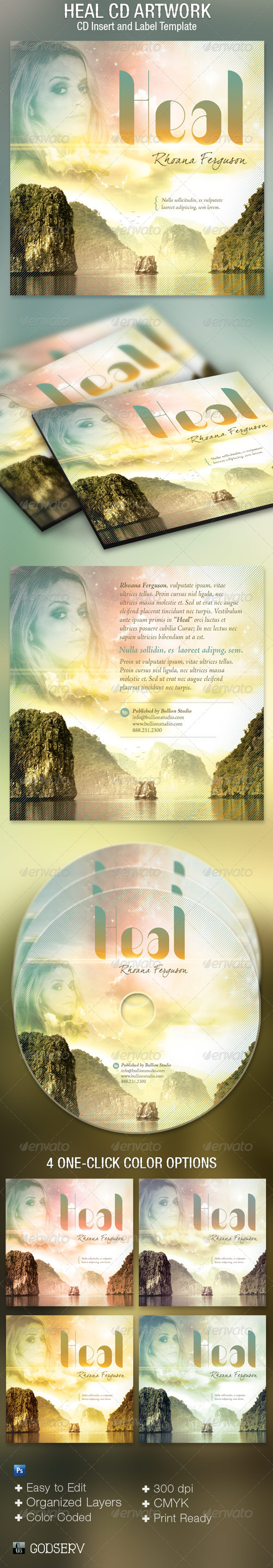 Heal CD Artwork Template