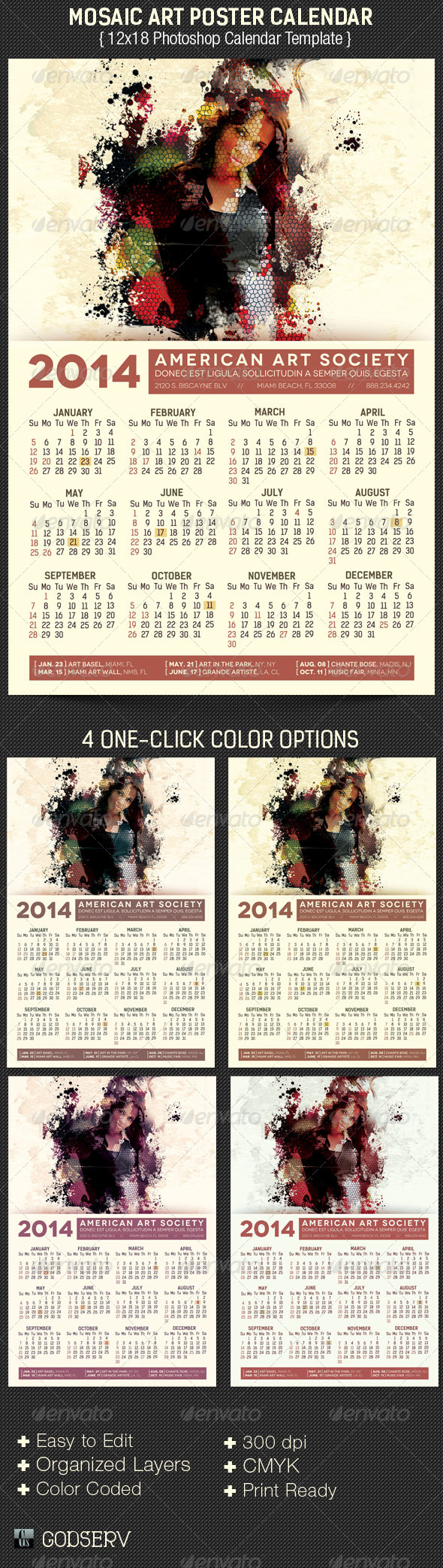 Mosaic-Art-Poster-Calendar-Template-Preview