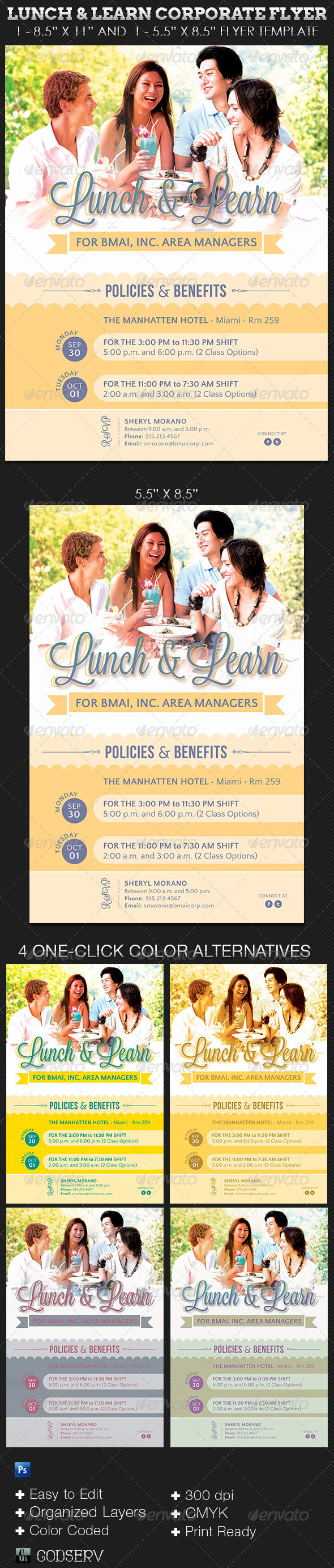 Lunch and Learn Corporate Flyer Template